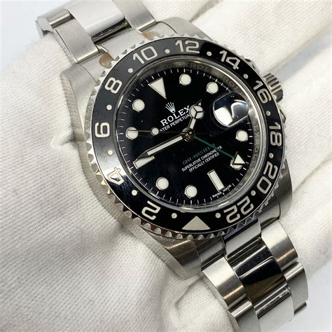 black rolex gmt master ii in stock new|rolex gmt master black bezel.